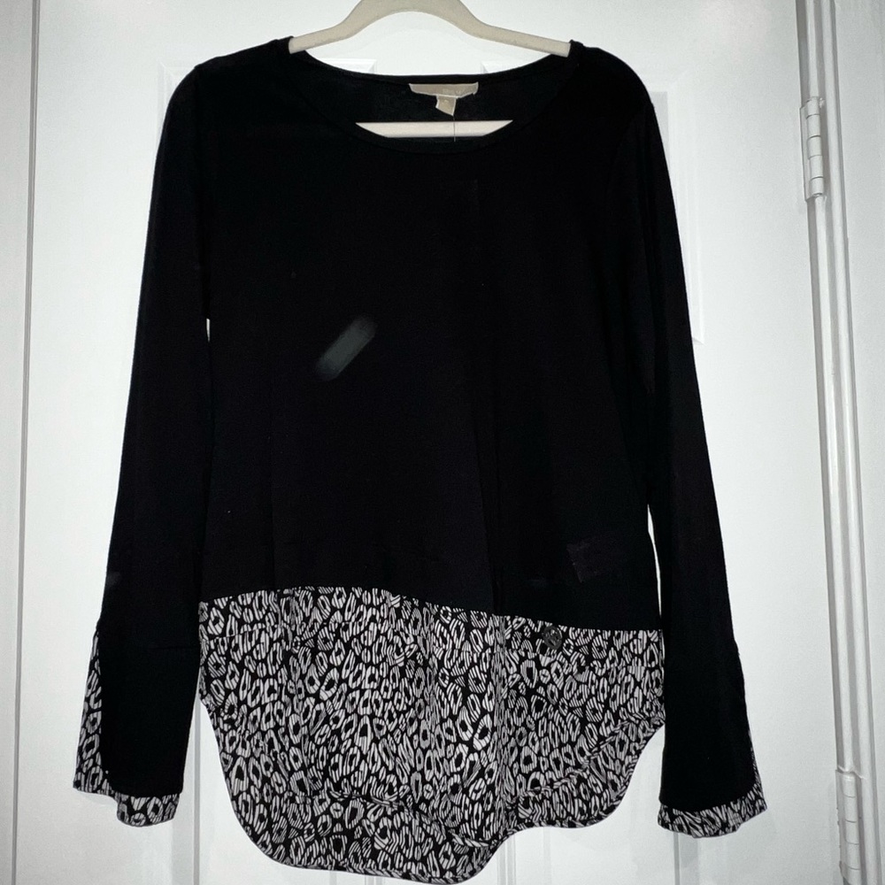 NWT black long sleeve Michael Kors shirt